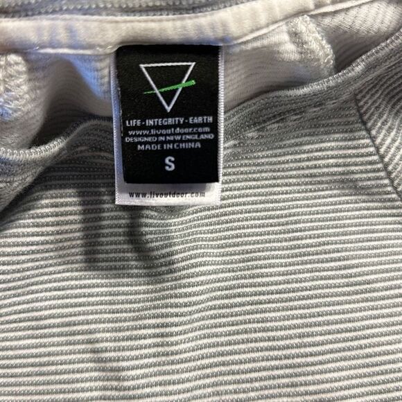 Life Integrity Earth Women's White Pinstriped Long Sleeve Mini Dress Size Small - Picture 5 of 5